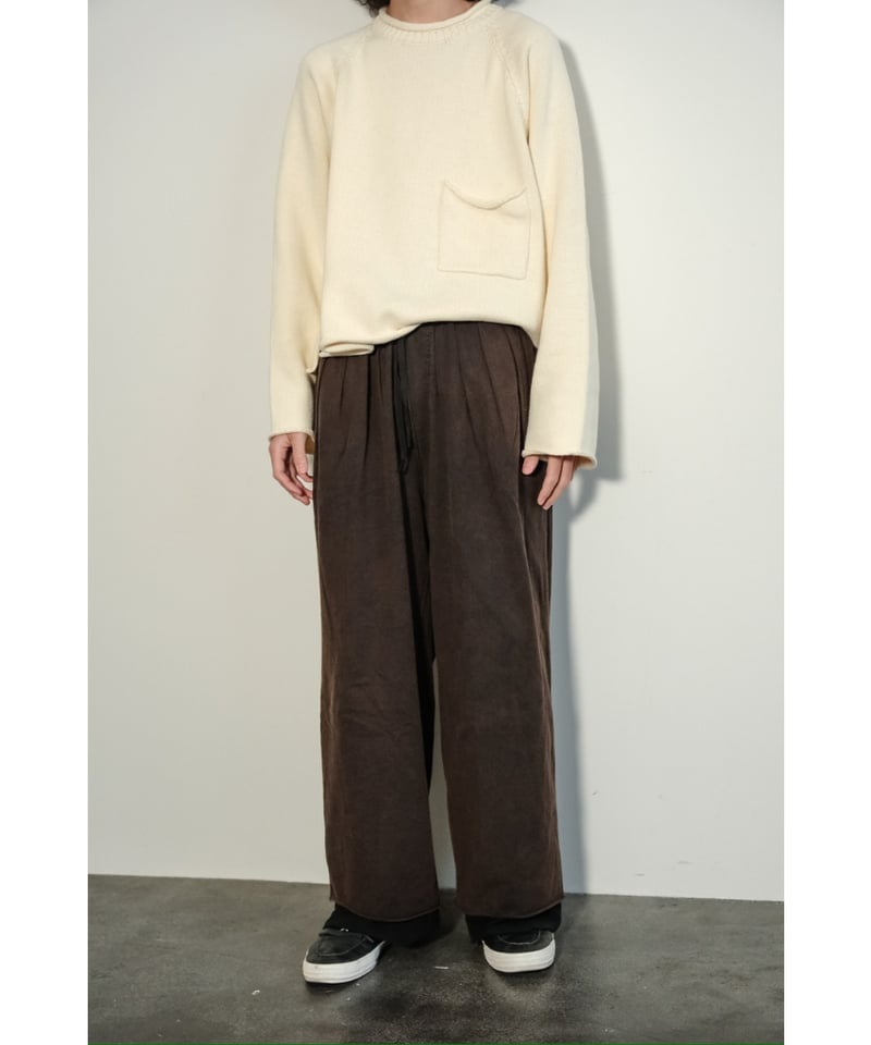 ANCELLM FADED DRAPE WIDE EASY CUT SLACKS | Must ANCELLM FADED DRAPE WIDE EASY CUT SLACKS | Must