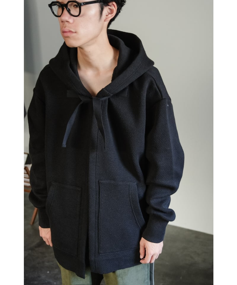 えだまめ　ポステレガント　コットンカシミヤニットフーディ POSTELEGANT Cotton Cashmere Knit Hoodie | Muste