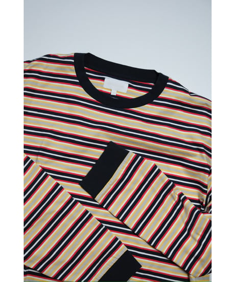 KANEMASA PHIL. 36G Multi Border L/S Tee