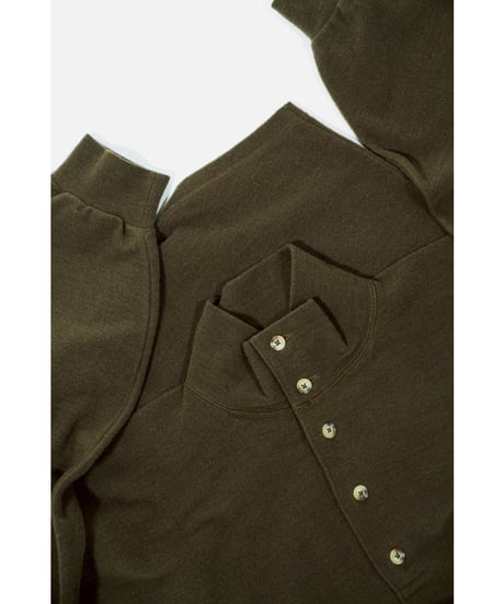 YE OLDE & NEW MAN RANDONNEUR MOCK POLO SHIRT(LIGHT BOA)