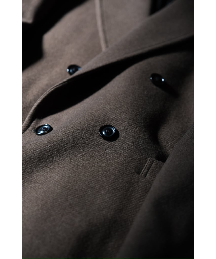 ULTERIOR CHAMBRAY SOFT MELTON DB JKT | MusterWe ULTERIOR CHAMBRAY SOFT MELTON DB JKT | MusterWe