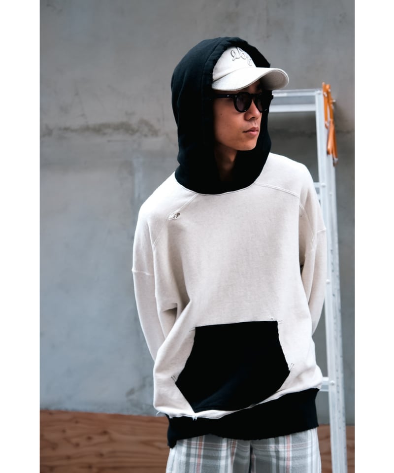 ANCELLM 2TONE AGING HOODIE ECRU 2 パーカー aRvHmMKkUZLf.jpg?width=768