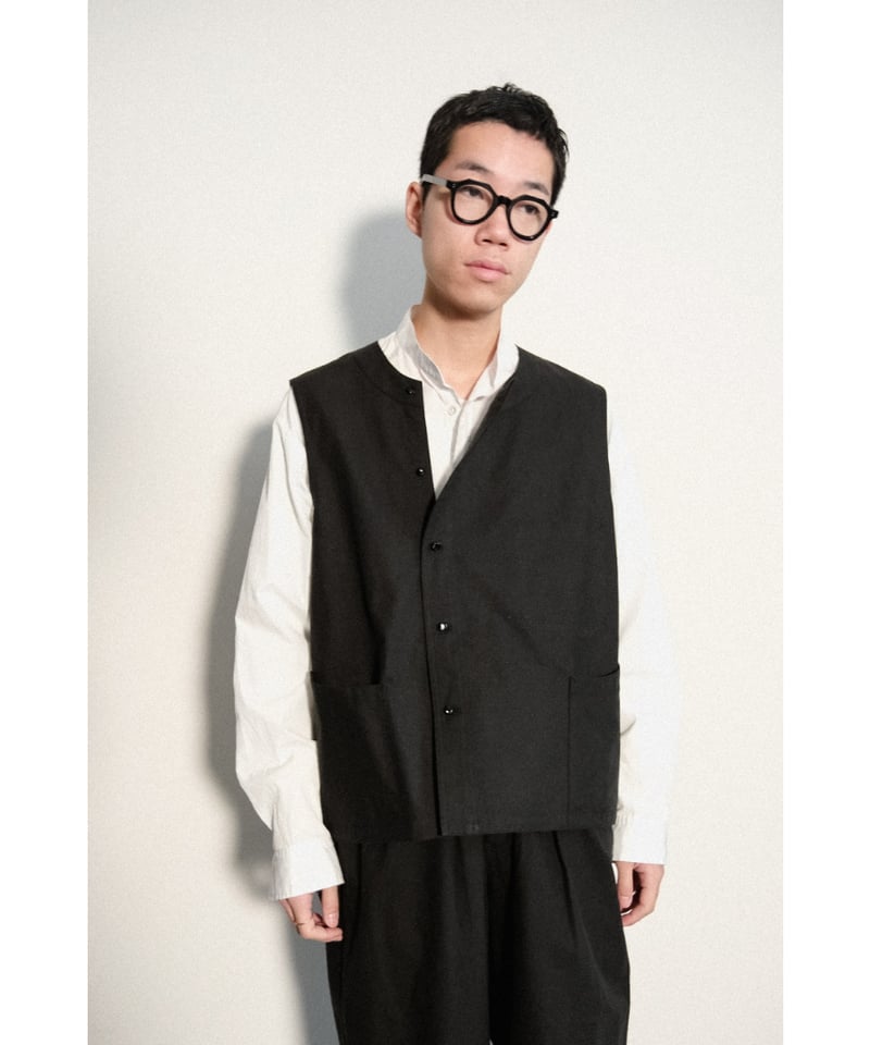 ENFOLD ASYMMETRY VEST ブラック m's braque 