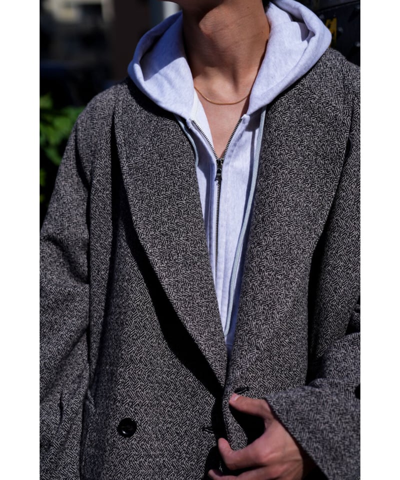 ULTERIOR WOOL SILK TWEED SHAWL COLLAR COAT | M ULTERIOR WOOL SILK TWEED SHAWL COLLAR COAT | M