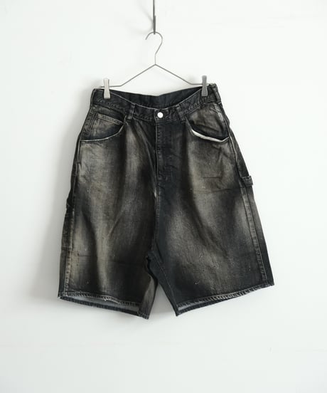 ANCELLM DENIM PAINTER SHORTS
