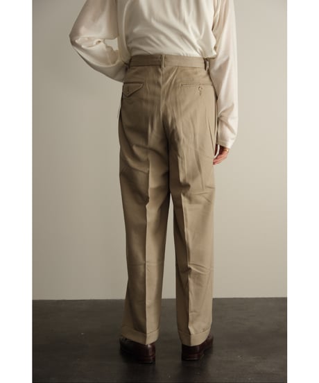 USED Wool Tuck Trousers
