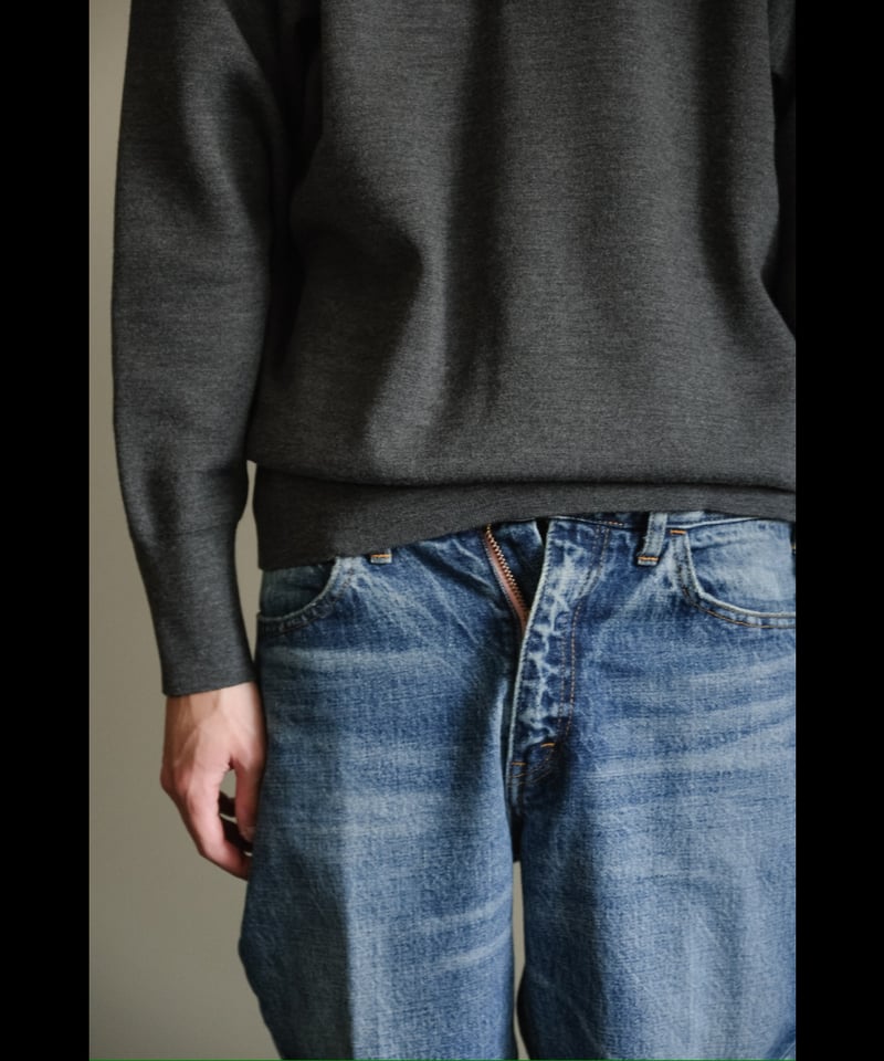 Olde H & Daughter WOOL KNIT TRACK HALF ZIP | Mu