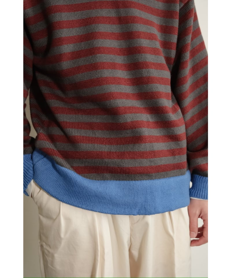 obafer cotton skipper border pullover | MusterW