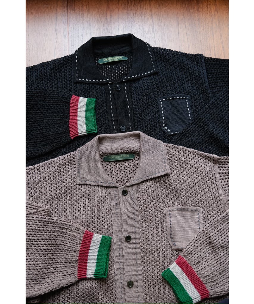 The DUFFER N NEPHEWS MESH YARDIE CARDIE | Muste