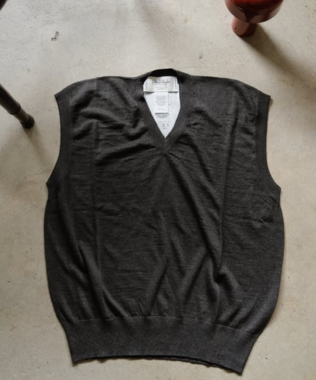 Olde H & Daughter LINEN / SILK PLAIN STITCH V NECK N/S