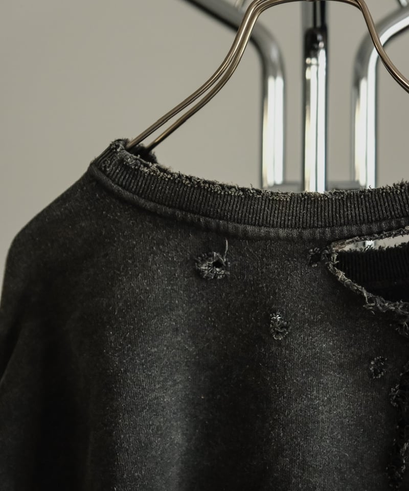 ANCELLM CRASH UNEVEN OVER SWEAT SHIRT | MusterW ANCELLM CRASH UNEVEN OVER SWEAT SHIRT | MusterW