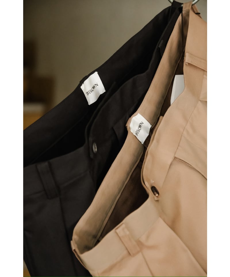 25SS BISOWN WIDE CHINO 3 スラックス ワイドパンツ VONIQUE / BISOWN / WIDE CHINO