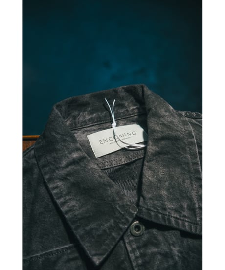 ENCOMING DENIM TWO POCKETS SHIRT BLOUSON