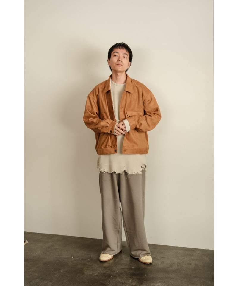 ANCELLM VEAGAN SUEDE WORK SHIRT BLOUSON | Muste