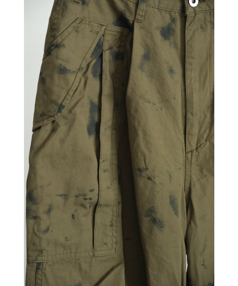 Gurank Poplin camouflage cargo pants | MusterWe