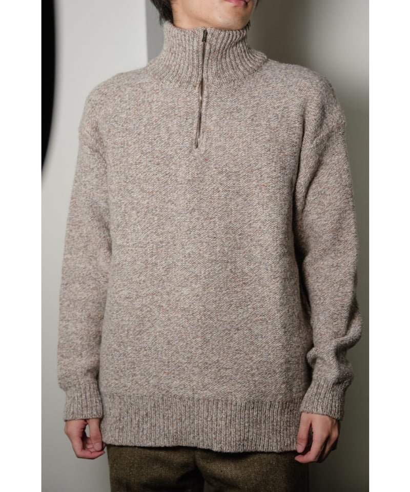 Caledoor British Wool Half Zip Knit Made by mac