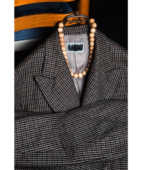 m's braque "Exclusive" VINTAGE WOOD NECKLACE / BRACE 2WAY TYPE