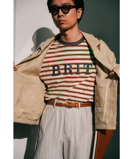 The DUFFER N NEPHEWS SHORT SLEEVE BORDER T-SHIRT