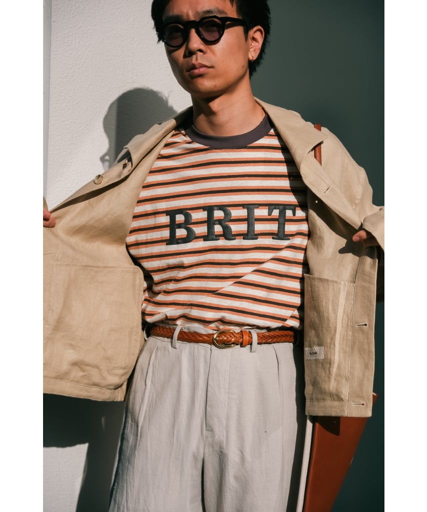 The DUFFER N NEPHEWS SHORT SLEEVE BORDER T-SHIR