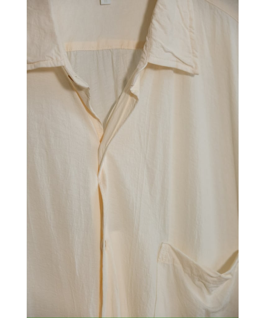 トップス KANEMASA PHIL.46G Artisan L/S Shirt ecru KANEMASA PHIL. 46G Artisan Shirt | MusterWerk Sud.