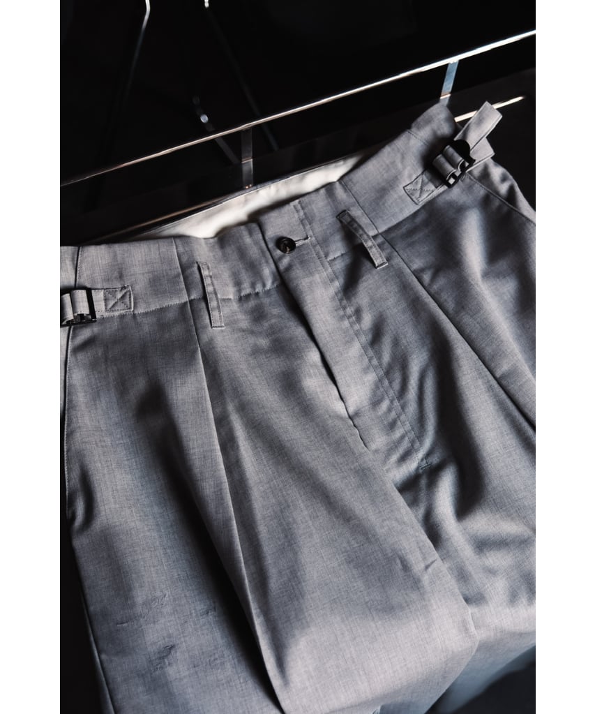 ANCELLM WOOL DAMAGE WIDE SLACKS | MusterWerk Sud.
