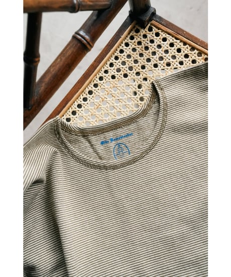 Olde Homesteader YOUTH MOIRE STRIPE JERSEY CREW NECK LONG SLEEVE