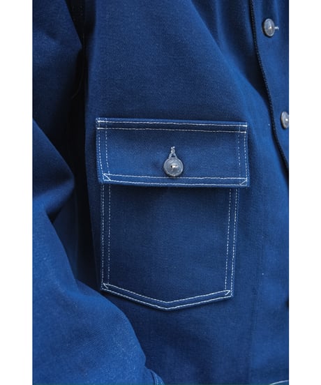 FAUVES "Exclusive" CARPENTER SHORT JACKET - DENIM-