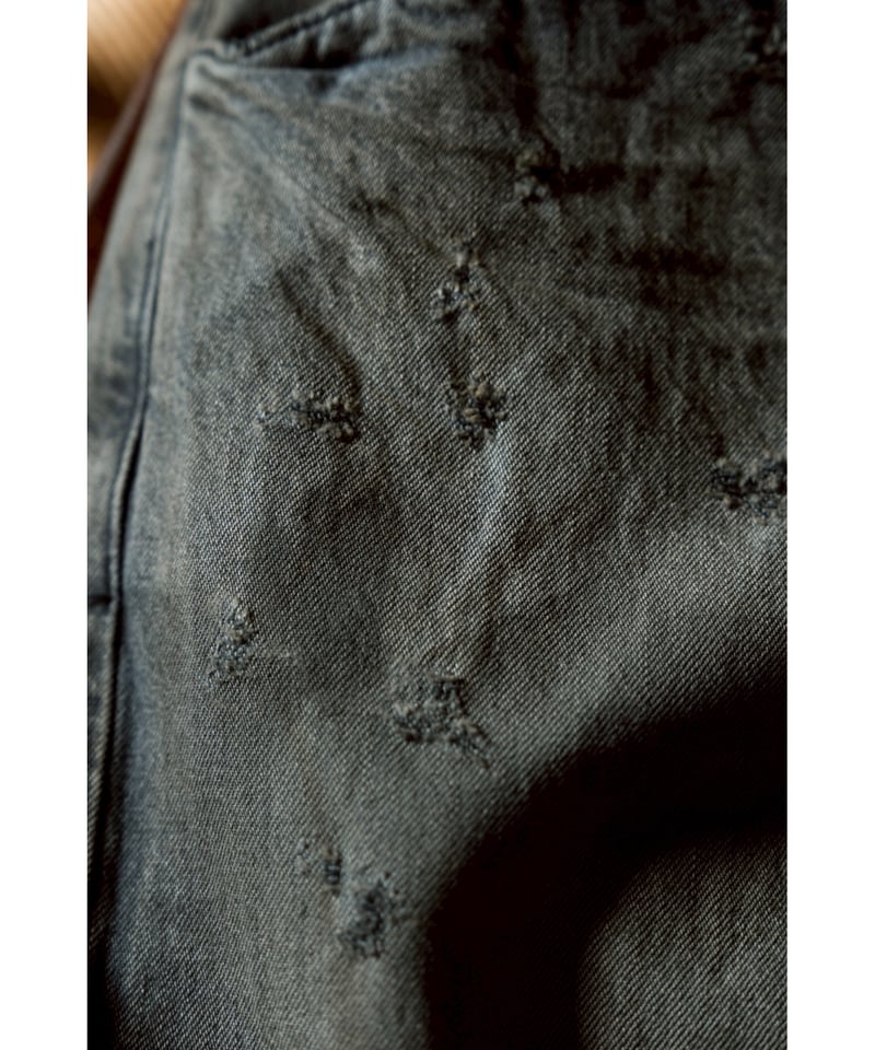 パンツ ANCELLM DENIM WIDE SLACKS(BLACK) 1 ANCELLM - DENIM WIDE SLACKS | BLACK | デニムパンツ | NapsNote