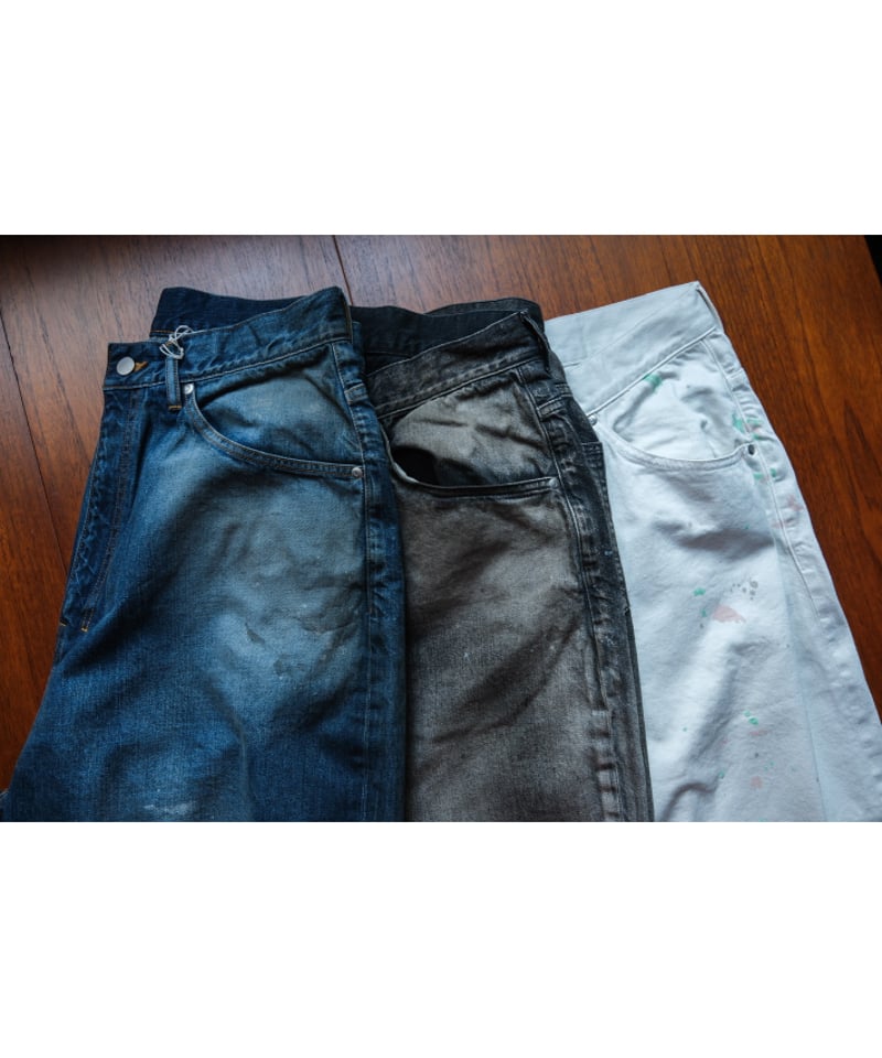 パンツ ancellm AGING WIDE 5P DENIM PANTS 25ss ANCELLM AGING WIDE DENIM 5P PANTS – unexpected store