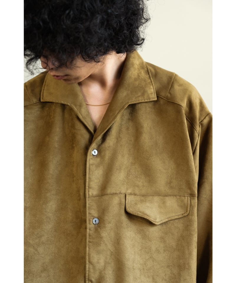 ANCELLM VEGAN SUEDE SHIRT JACKET | MusterWerk Sud. ANCELLM VEGAN SUEDE SHIRT JACKET | MusterWerk Sud.