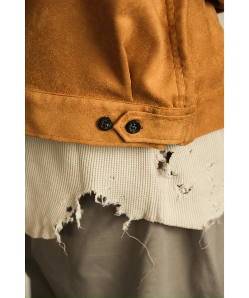 ANCELLM VEAGAN SUEDE WORK SHIRT BLOUSON | Muste