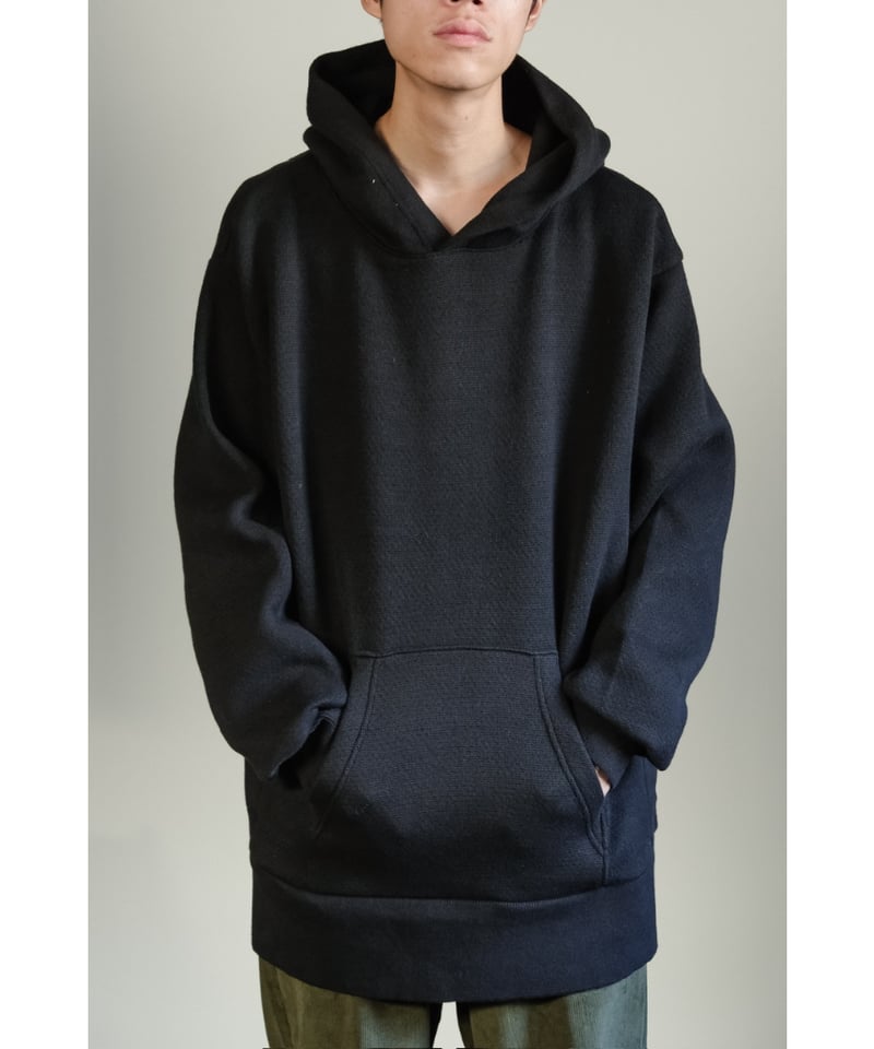 POSTELEGANT Cotton Cashmere Knit Pull-Over Hood