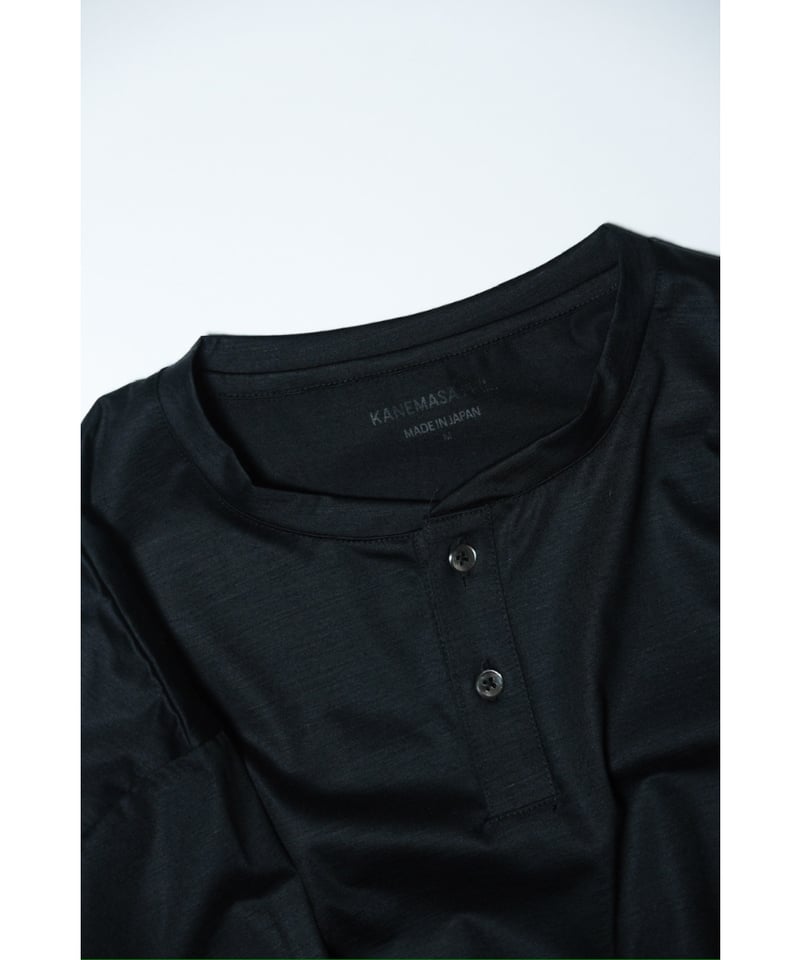 トップス KANEMASA PHIL. 36G WOOL TEE BLACK (M) KANEMASA PHIL. tシャツ 「KANEMASA PHIL./カネマサフィル」36G