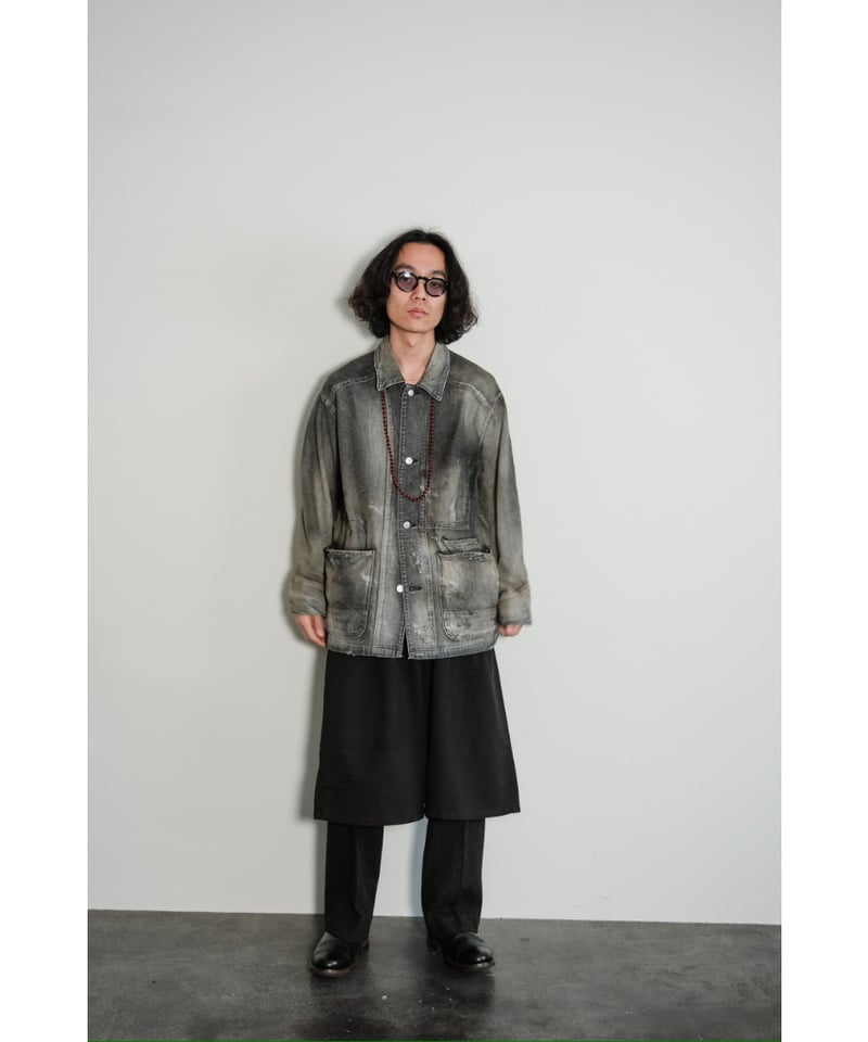 ジャケット・アウター ANCELLM DENIM COVERALL(BLACK) ANCELLM - DENIM COVERALL | BLACK | カバーオール | NapsNote
