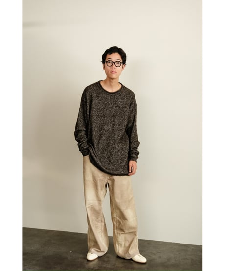 POSTELEGANT Baby Llama Hemp knit Pull-Over