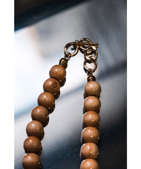 m's braque "Exclusive" VINTAGE WOOD NECKLACE / BRACE 2WAY TYPE