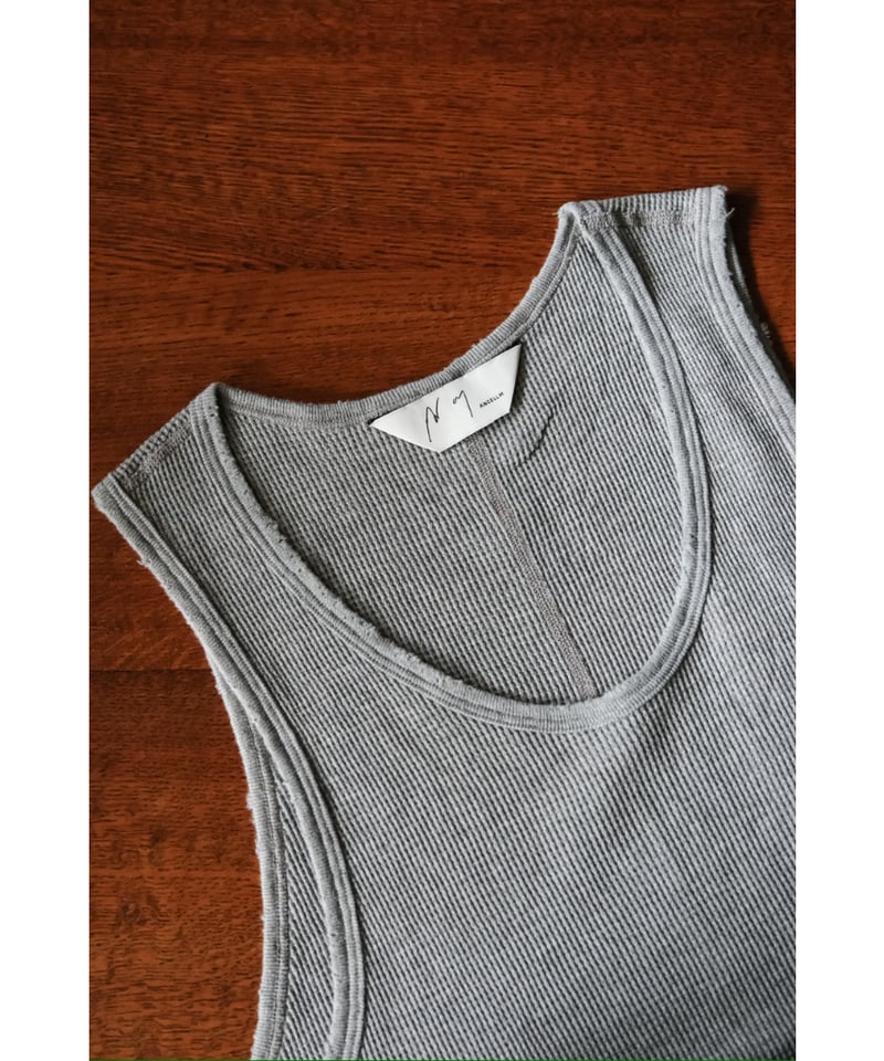 トップス ANCELLM DAMAGE WAFFLE TANK TOP size3 ANCELLM DAMAGE WAFFLE TANK TOP | MusterWerk Sud.