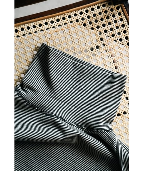 Olde Homesteader YOUTH MOIRE STRIPE JERSEY TURTLE NECK LONG SLEEVE