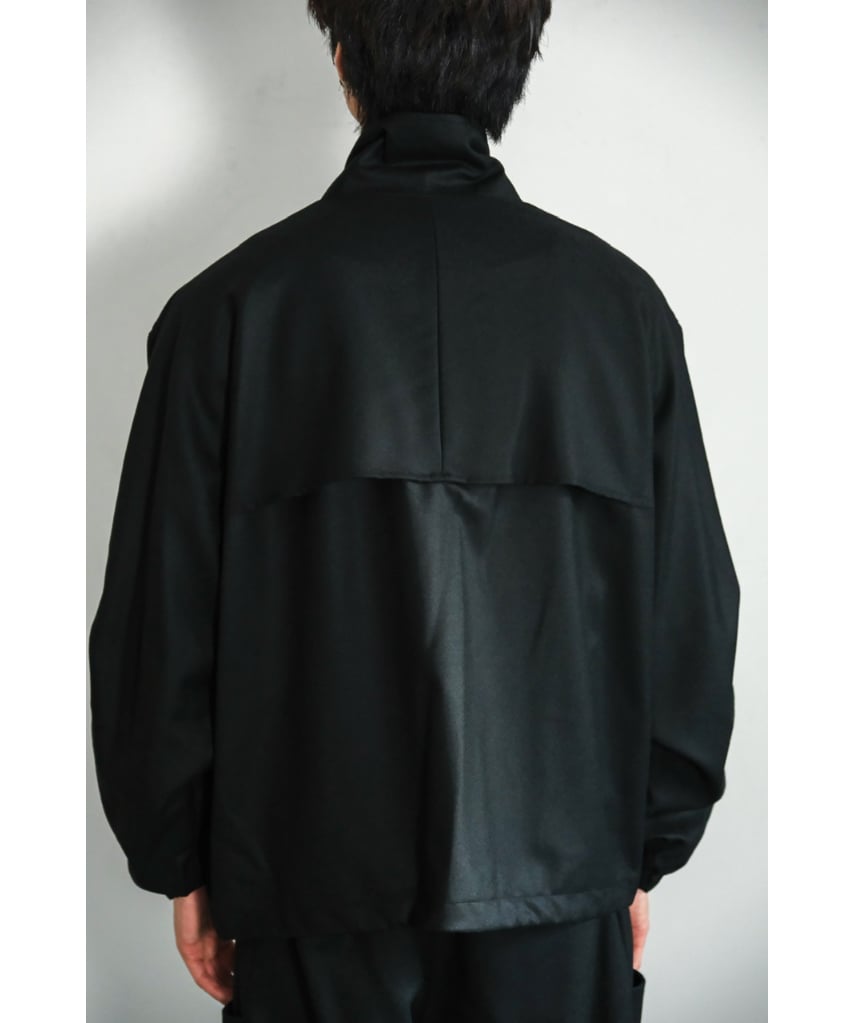 ジャケット・アウター ENCOMING FRONT ZIP BLOUSON BLACK ENCOMING FRONT ZIP BLOUSON | MusterWerk Sud.