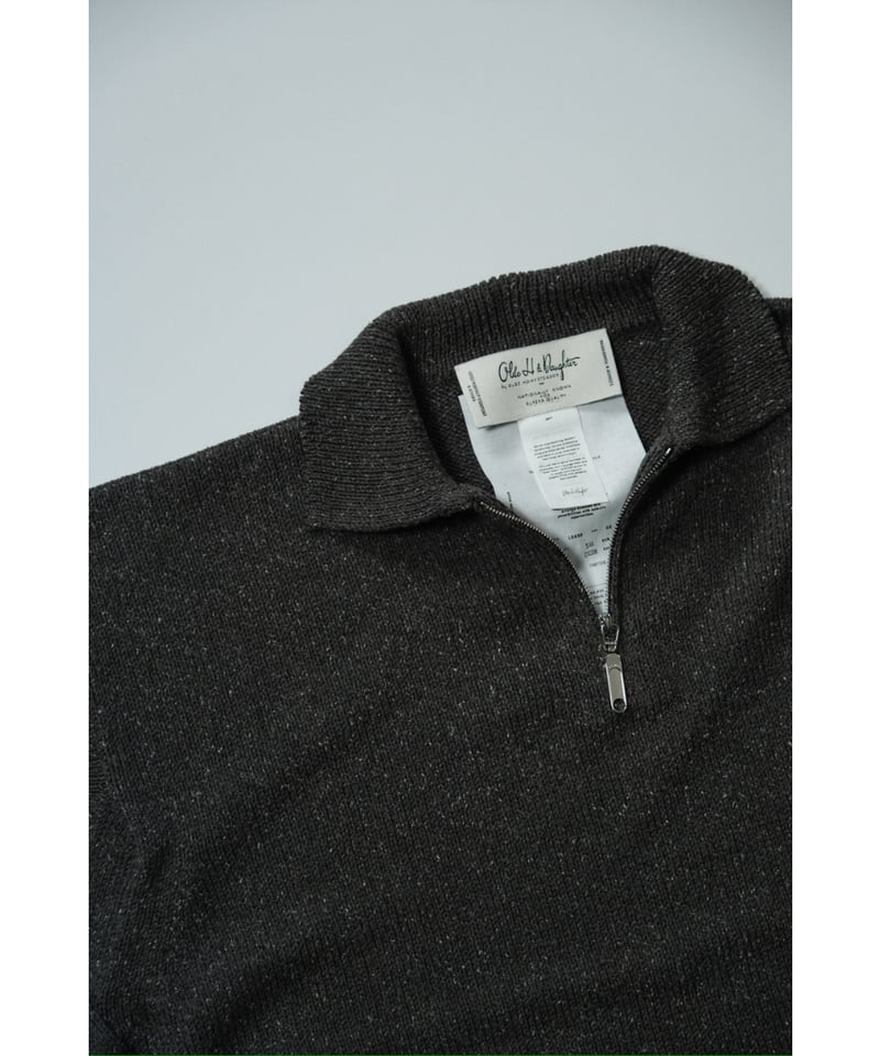 Olde H & Daughter SILK COTTON HALF ZIP P/O | Mu