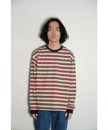 KANEMASA PHIL. 36G Multi Border L/S Tee