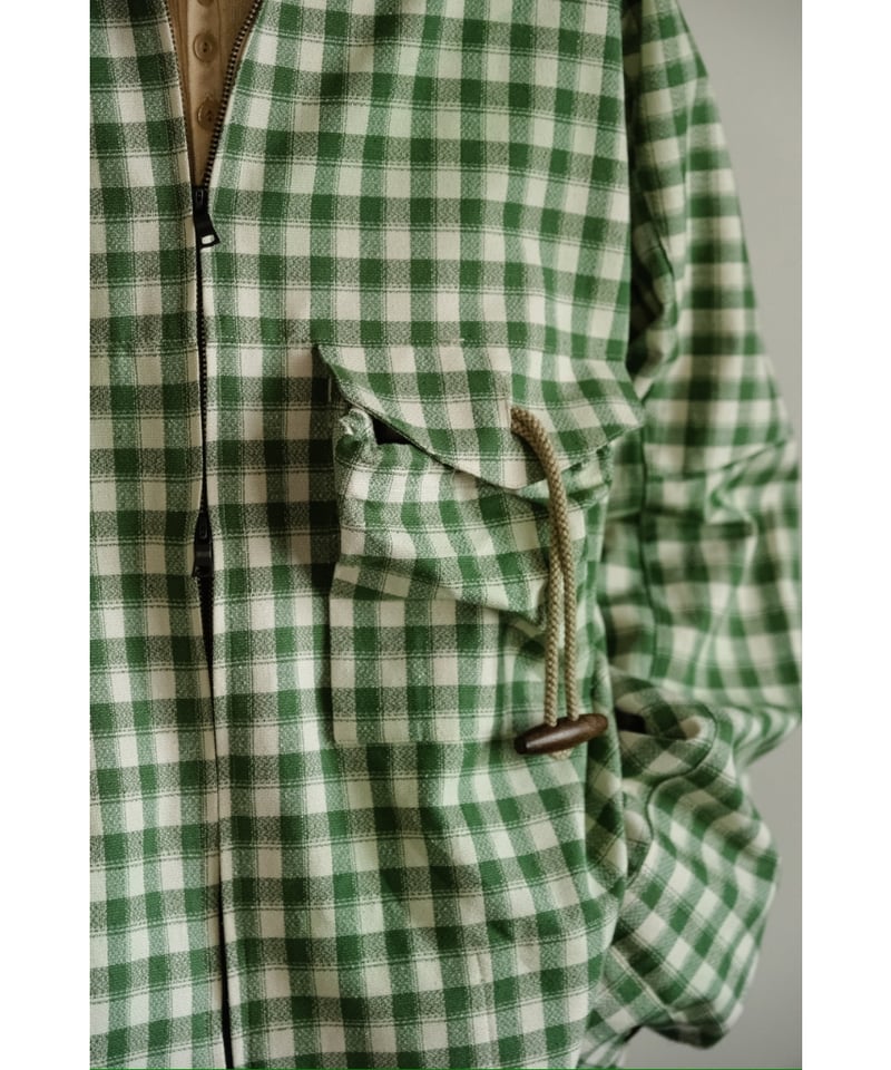 ANCELLM C/R CHECK SHORT ZIPUP SHIRT | MusterWer