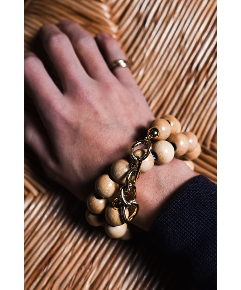 アクセサリー m's braque  VINTAGE WOOD NECKLACE m's braque 