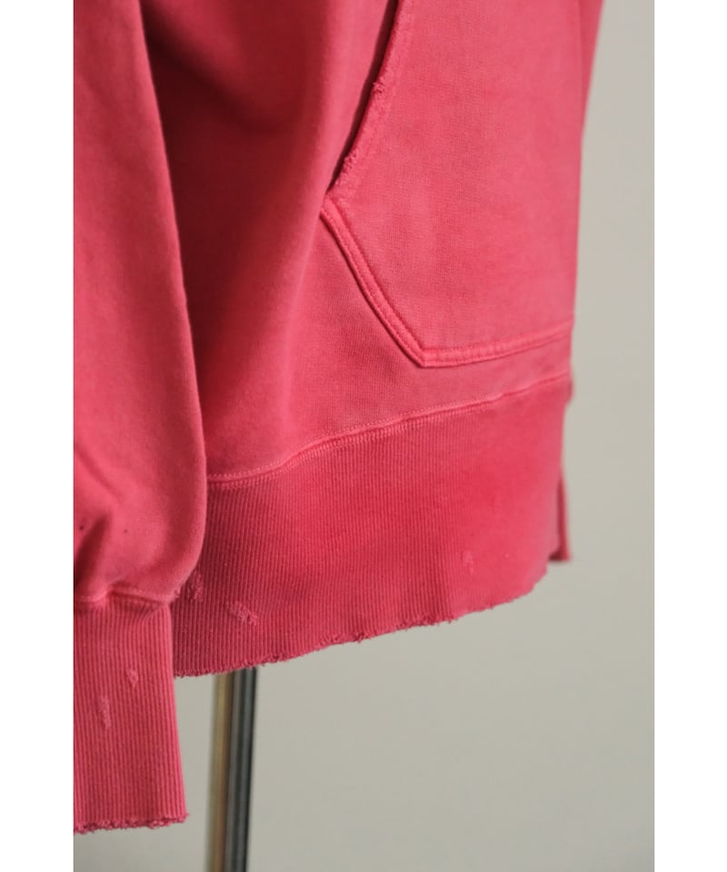 ANCELLM DYED DAMAGE HOODIE | MusterWerk Sud.