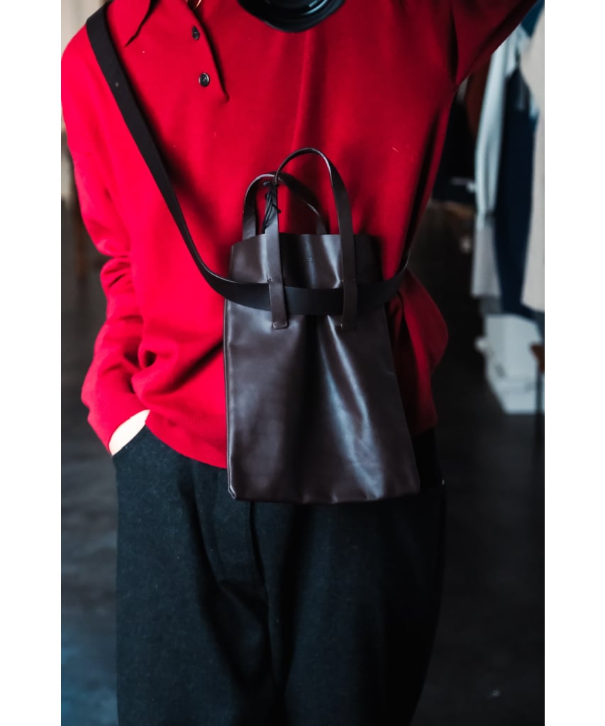 POSTELEGANT Cow Leather Belted Bag SA | MusterW