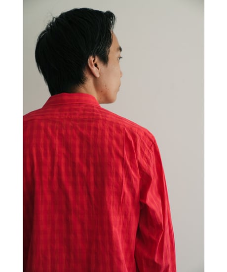 BISOWN COTTON HIDDEN CHECK N3 SHIRTS