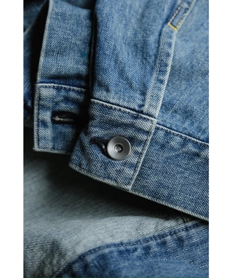 ensou. Erased Jean Jacket-Splash