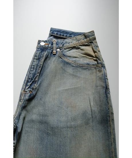 ANCELLM AGING STRAIGHT 5P DENIM PANTS