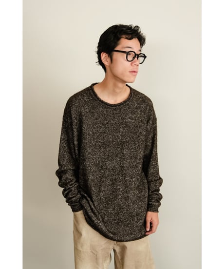 POSTELEGANT Baby Llama Hemp knit Pull-Over
