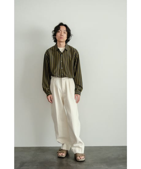 KANEMASA PHIL. 46G Atmosphere Stripe Shirt